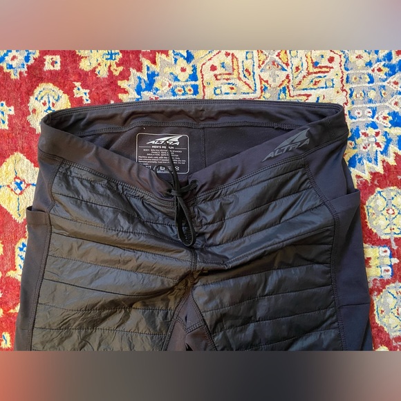 Altra Unisex Black Quilted Athletic Fleece Lined Joggers Men’s M/Women’s L - Picture 4 of 8